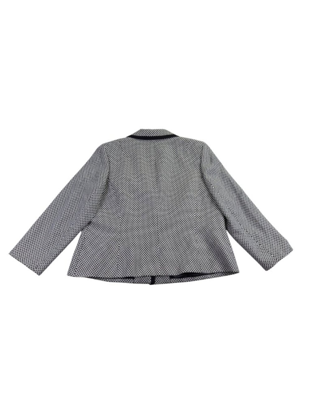 Nipon Boutique Womens Black & White Blazer JacketGeometric Pattern  Size 20W - Picture 3 of 8